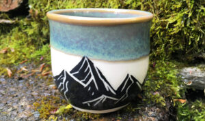 Mountain mug by bird and cat ceramics