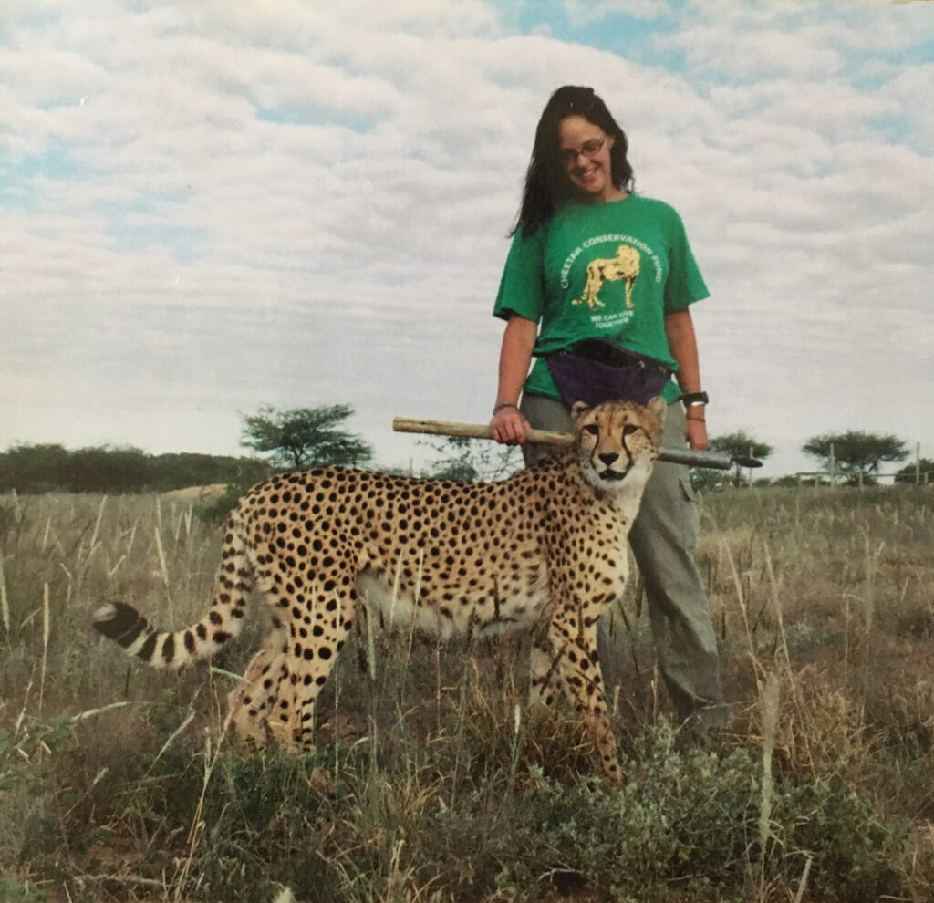 Jen and cheetah